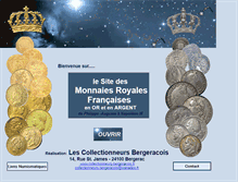 Tablet Screenshot of monnaiesroyales.org